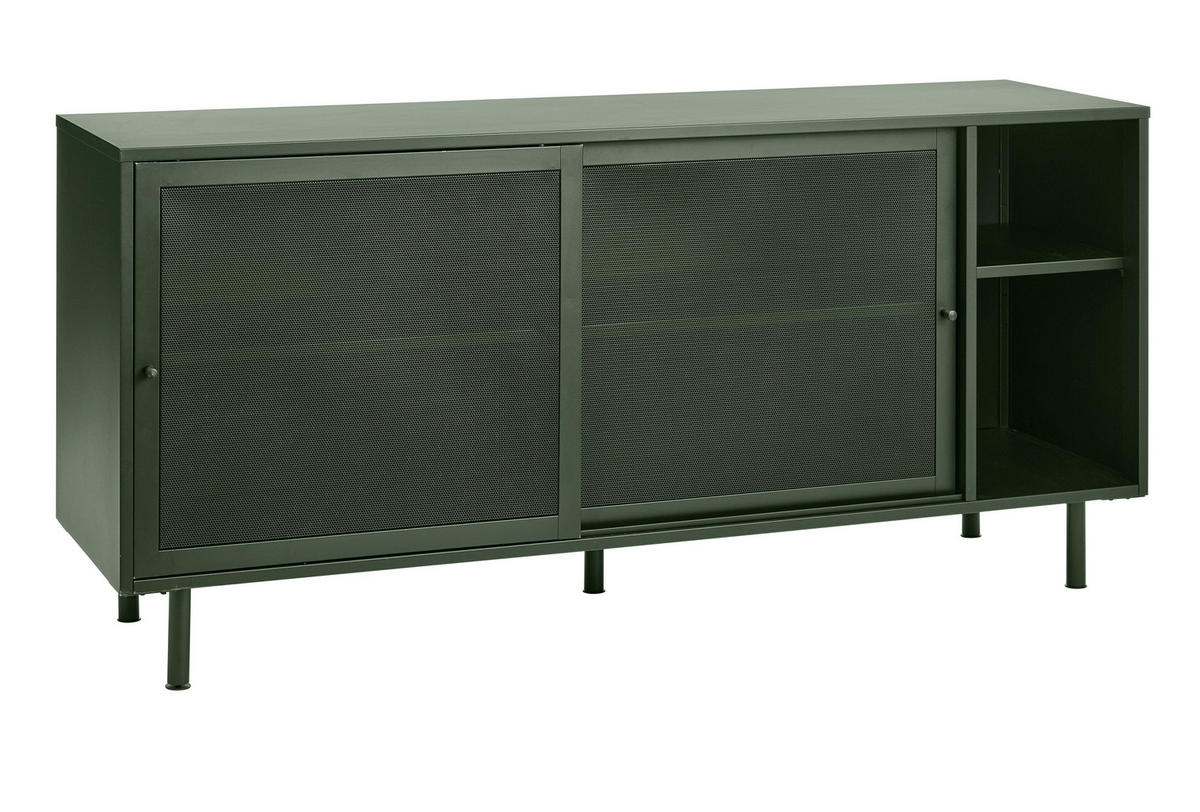SIDEBOARD  in 160/75/45 cm  - Olivgrün, Basics, Metall (160/75/45cm) - Boxxx