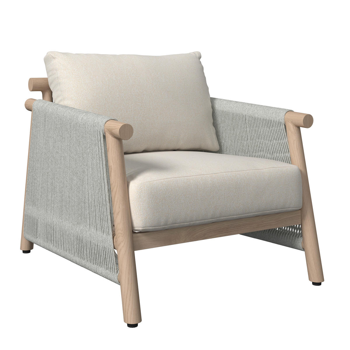 KERTI BÚTORSZETT 5 részes  - Pezsgő/fehér, Design, textil/fém - Amatio