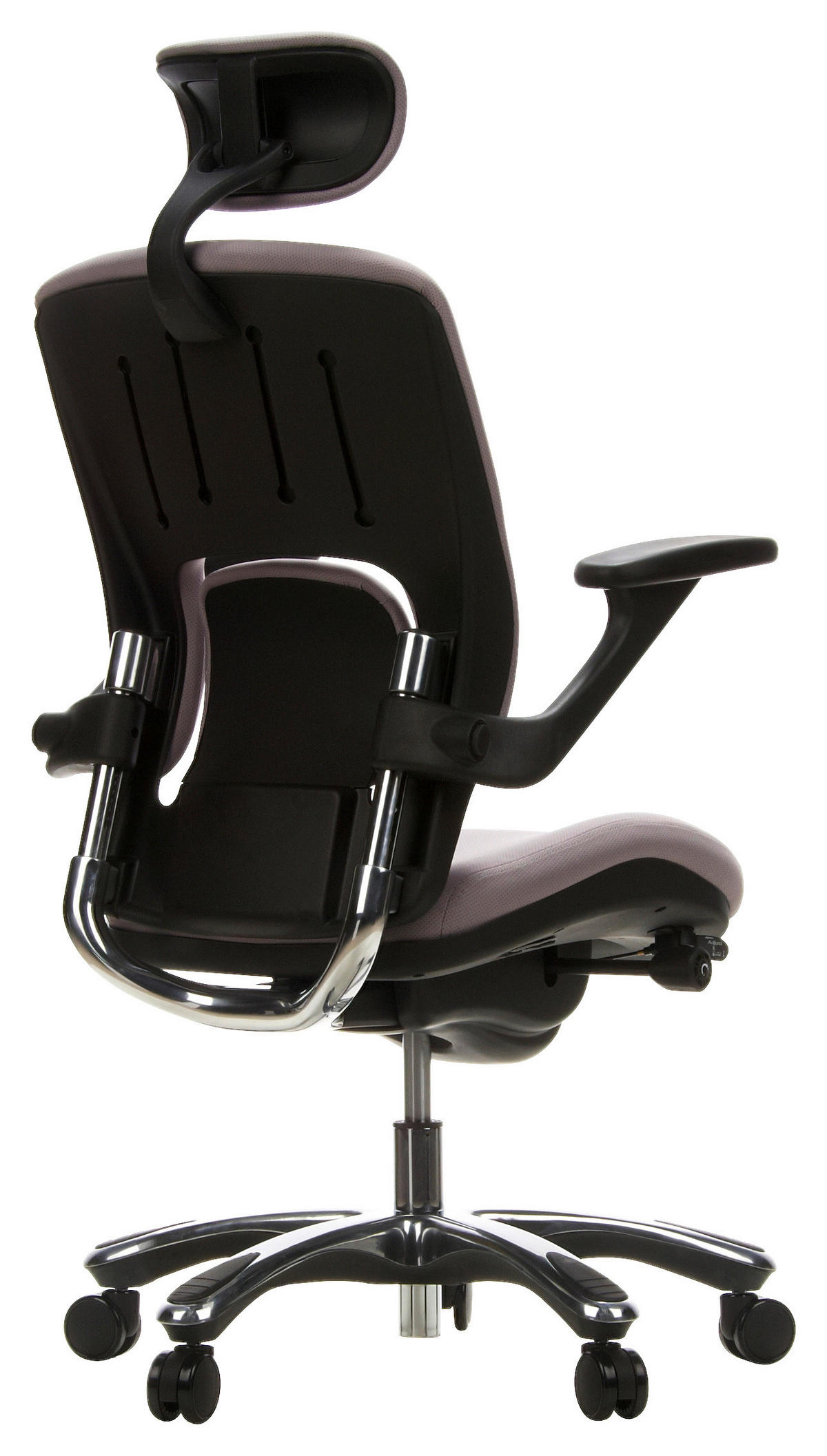 DREHSTUHL Flachgewebe Grau, Schwarz  - Chromfarben/Schwarz, Basics, Kunststoff/Textil (58/119/50cm) - MID.YOU