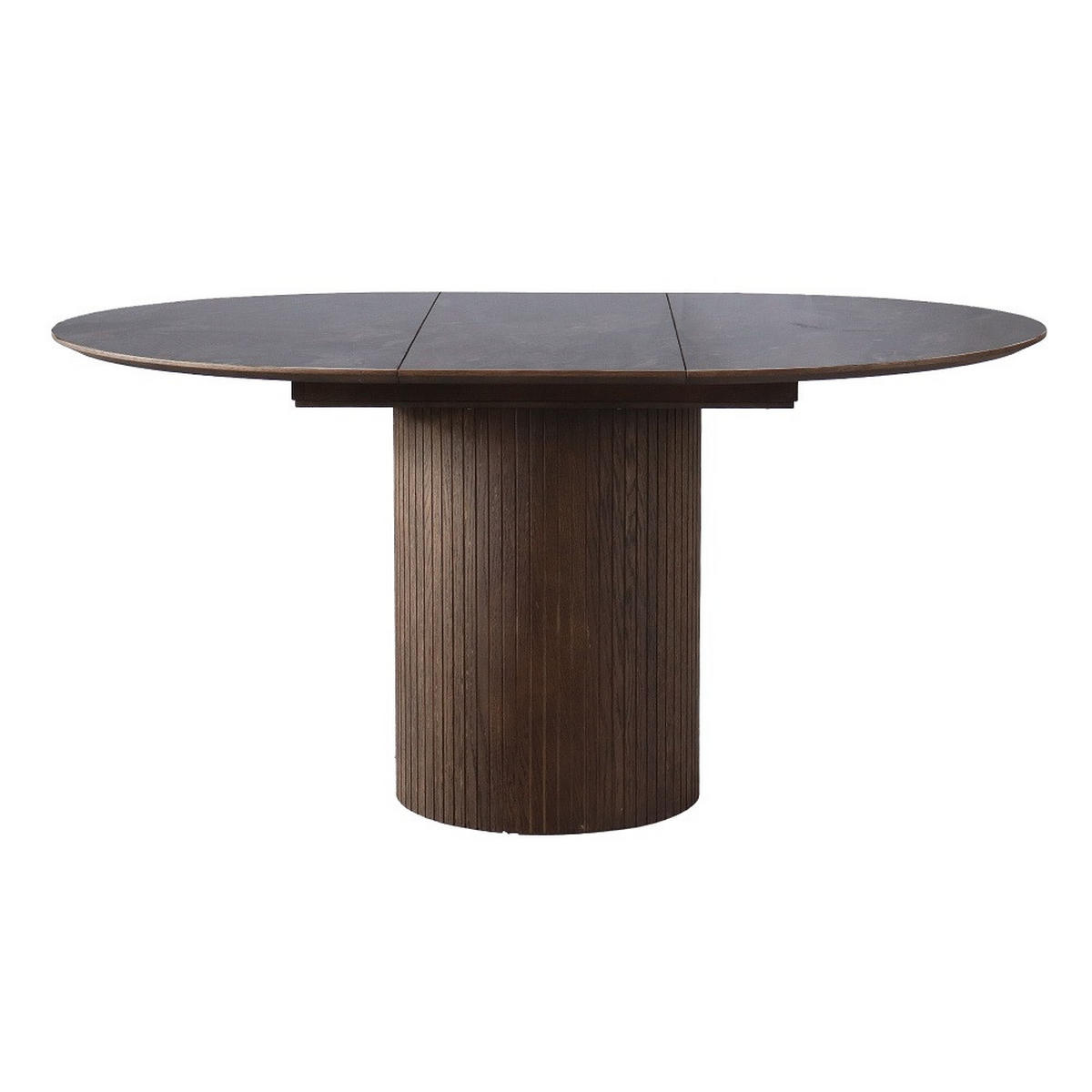 MATBORD i trä, trämaterial, plast 115-155/115/75 cm   - grå/mörkbrun, Modern, trämaterial/trä (115-155/115/75cm) - Niels Andersson