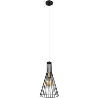 HÄNGELEUCHTE 20/120 cm    - Schwarz, Basics, Metall (20/120cm) - Globo