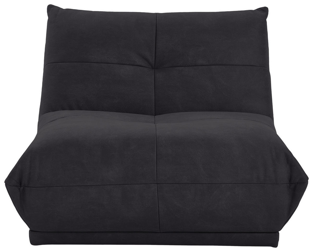 SOFFMODUL i läderimitation svart  - svart, Trend, textil (105/80/112cm) - Livetastic