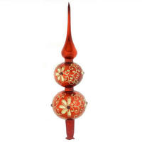 CHRISTBAUMSPITZE  - Bordeaux, LIFESTYLE, Glas (33cm) - X-Mas