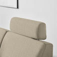 ECKSOFA in Webstoff Beige  - Beige/Schwarz, KONVENTIONELL, Kunststoff/Textil (165/224cm) - Xora