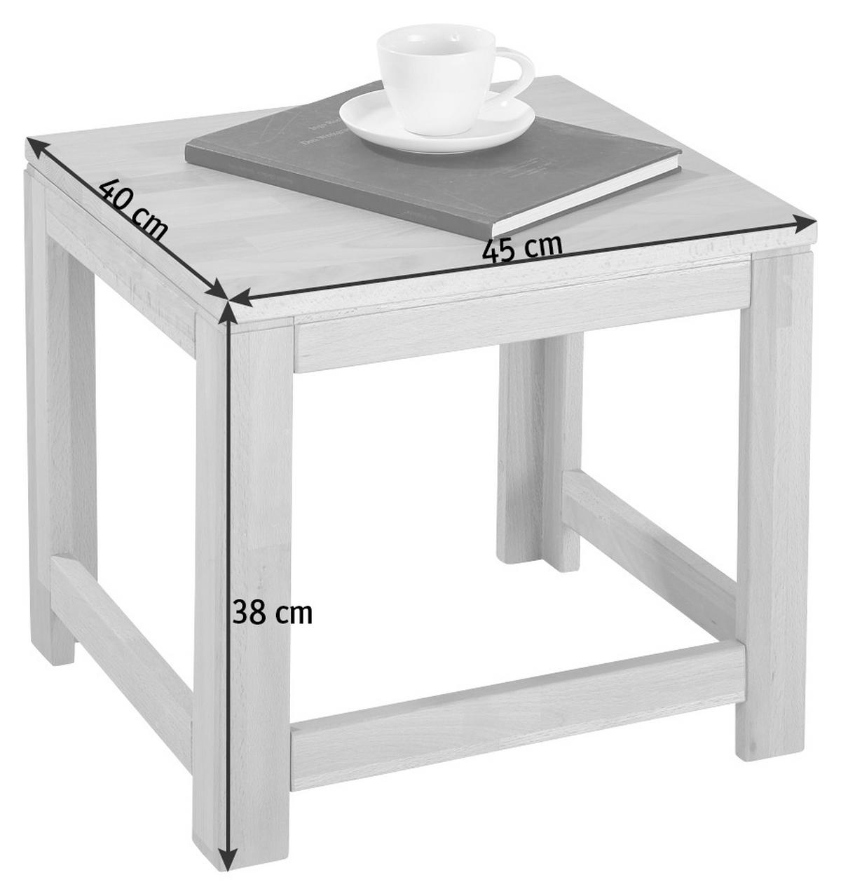 TABLE D'APPOINT in Holz 45/40/38 cm  - Buchefarben, Konventionell, Holz (45/40/38cm) - Linea Natura