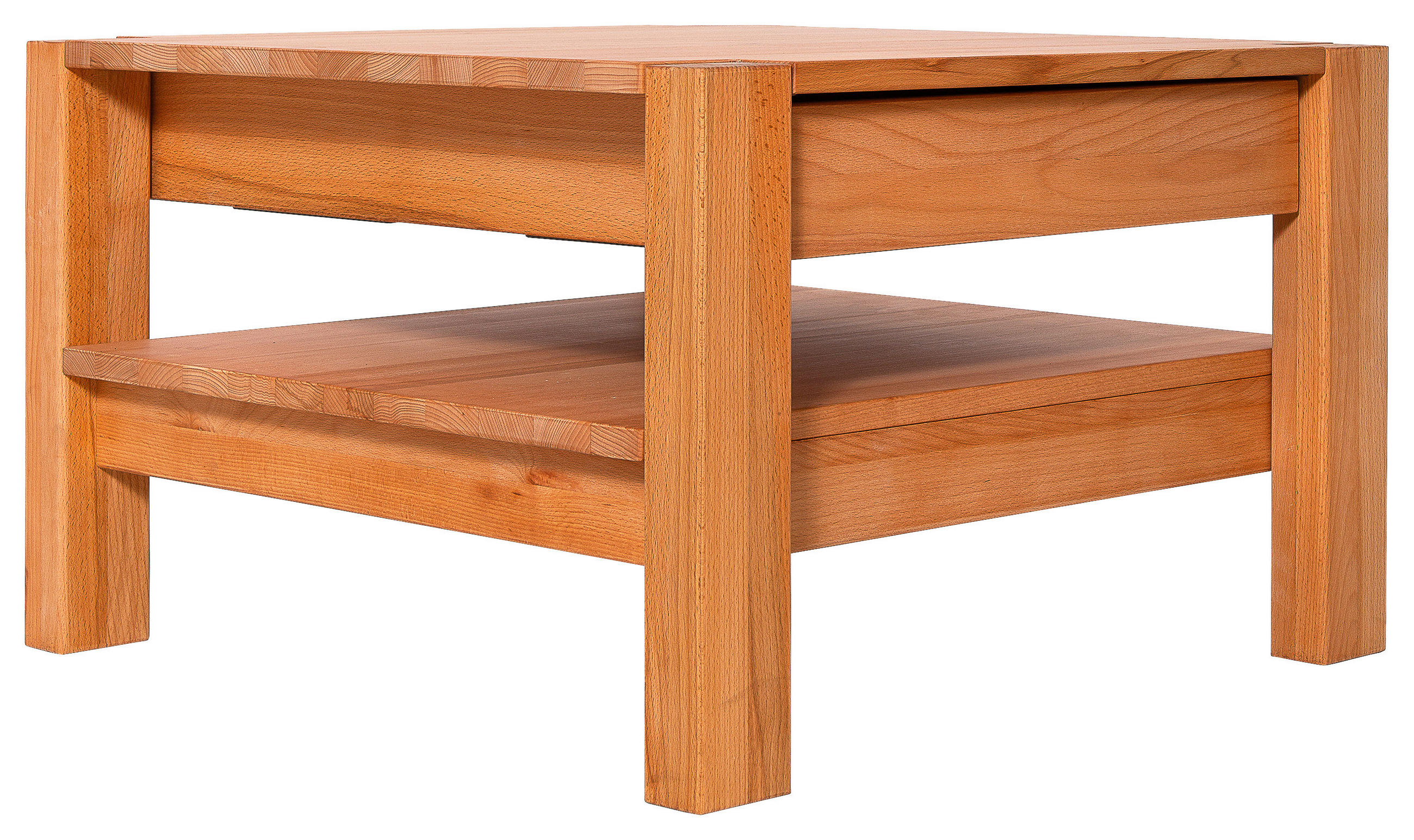 COUCHTISCH Kernbuche massiv 70/70/47,5 cm quadratisch Kernbuche  - Kernbuche, KONVENTIONELL, Holz (70/70/47,5cm) - Linea Natura