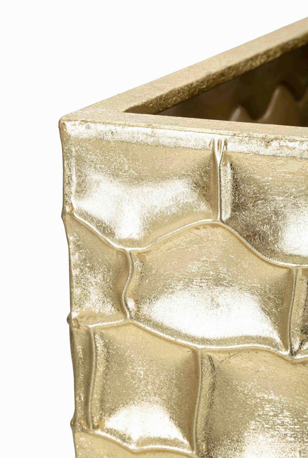 Vase Goldely Set 3  - Goldfarben, Basics, Metall (38/94/38cm)