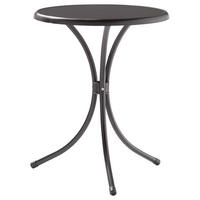 GARTENTISCH Holzwerkstoff Grau rund  - Grau, MODERN, Holzwerkstoff/Metall (60/60/72cm) - Sieger