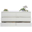 SIDEBOARD  in 160/79/48 cm  - Alufarben/Weiß, Design, Holzwerkstoff/Kunststoff (160/79/48cm) - Carryhome