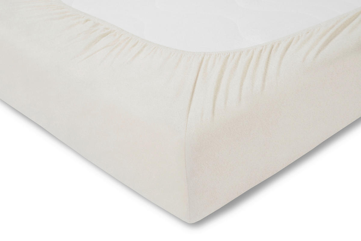 SPANNBETTTUCH  - Creme, Basics, Textil (100/200cm) - Estella