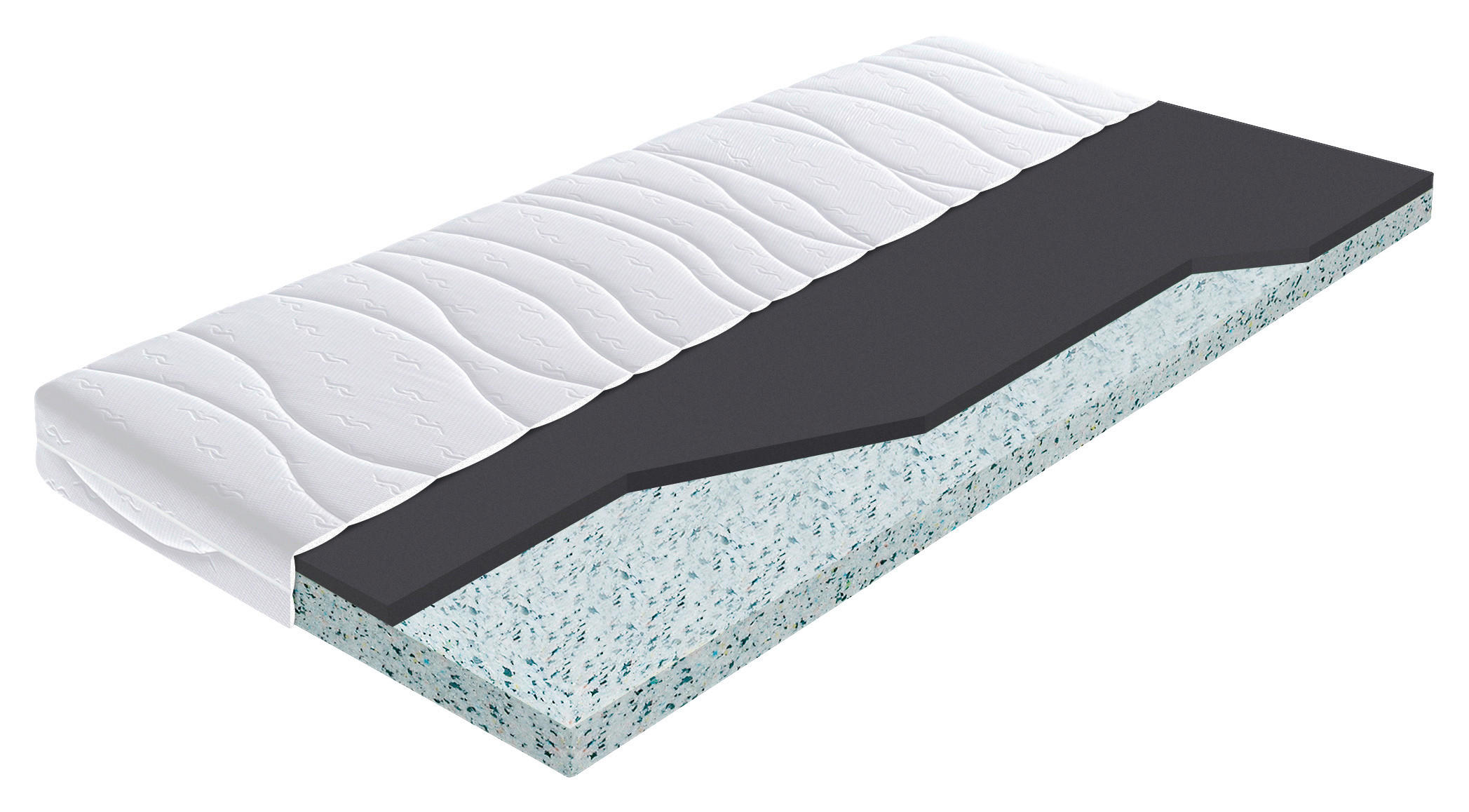 MATRAC 160/200 cm  - fehér, Basics, textil (160/200cm) - Sleeptex