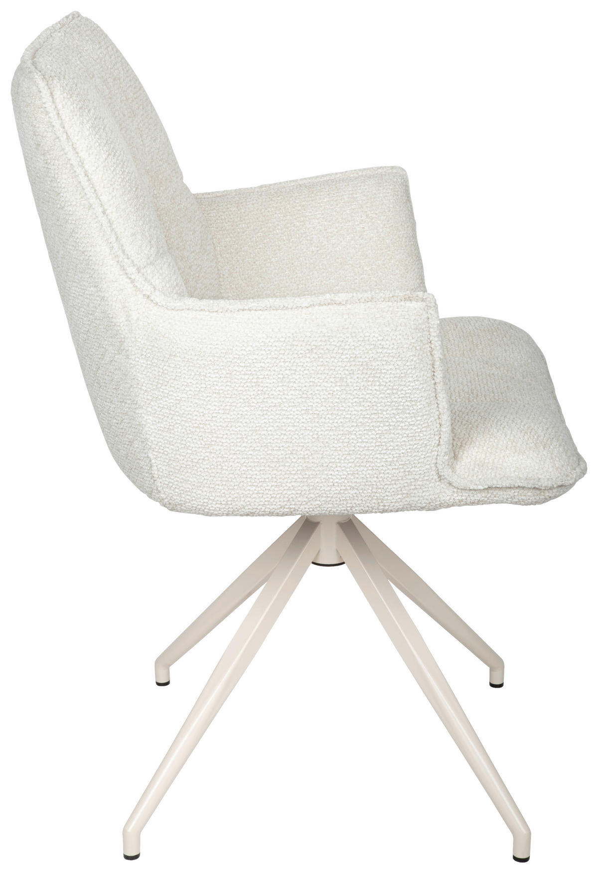 KAROSSZÉK krémszínű  - krémszínű, Design, textil/fém (59/89,5/63cm) - Niels Andersson