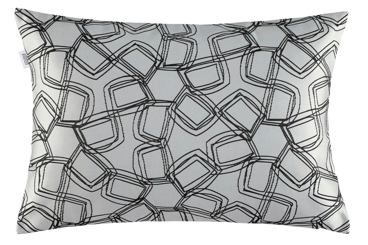 KISSENHÜLLE SW-Turn grau 58/38 cm  - Anthrazit/Hellgrau, Design, Kunststoff (58/38cm) - Schöner Wohnen
