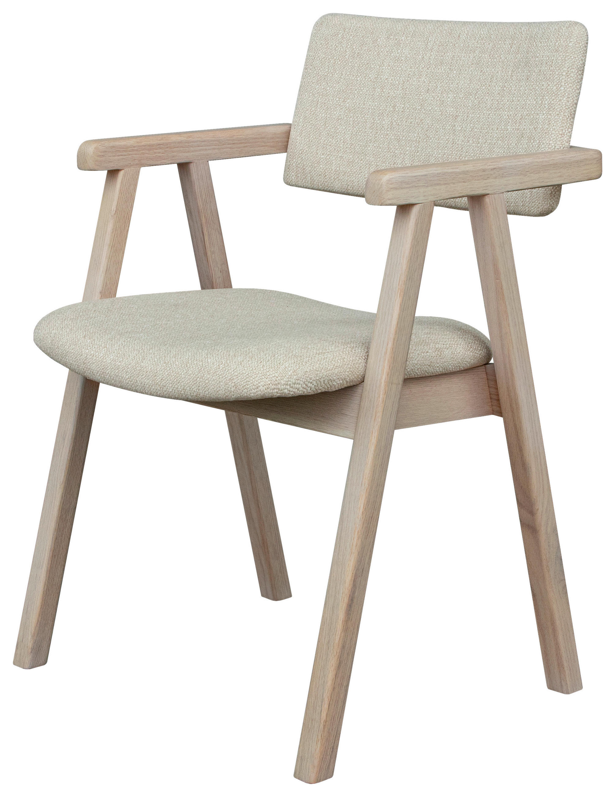 STOL     greige, ek Bianco  - ek Bianco/greige, Modern, trä/textil (55/76/55cm) - Best Price