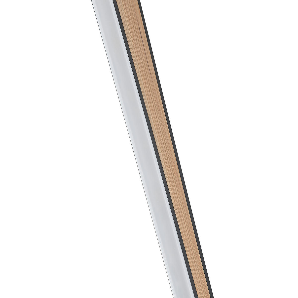 LED-STEHLEUCHTE Ella 26/140,8/18 cm   - Eichefarben/Schwarz, Natur, Holz/Kunststoff (26/140,8/18cm) - Novel