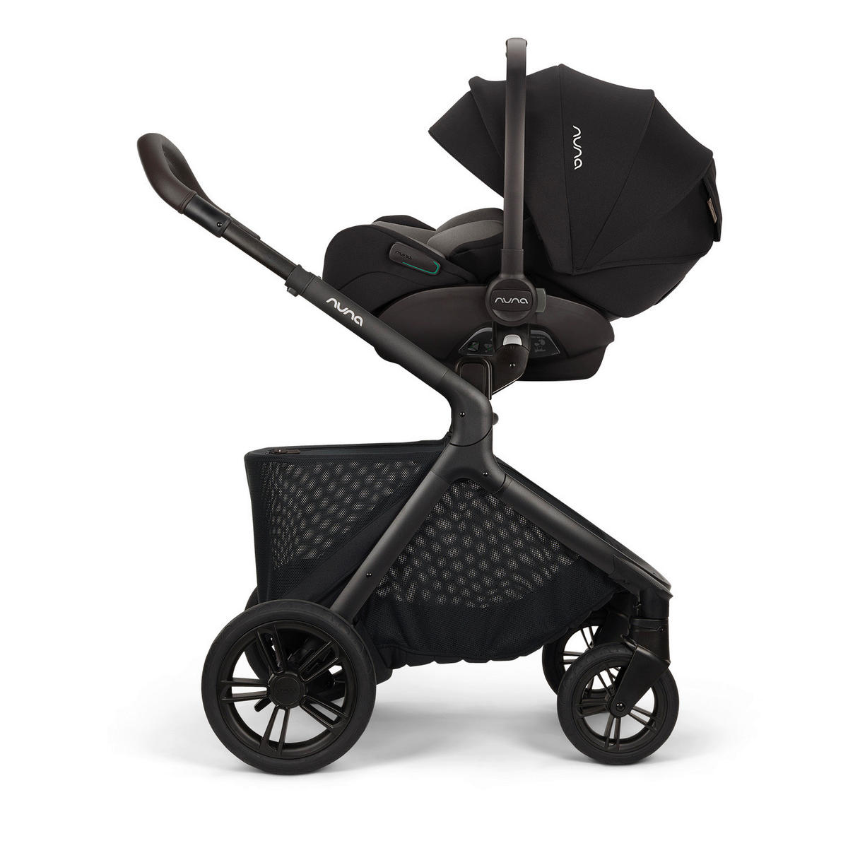 KINDERWAGEN DEMI icon  - Schwarz, Basics, Textil/Metall (63/120/81cm) - Nuna