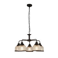 HÄNGELEUCHTE Highworth 58/120 cm  - Klar/Schwarz, KONVENTIONELL, Glas/Metall (58/120cm)