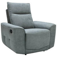 SCAUN DE RELAXARE in metal, textil gri  - negru/gri, Konventionell, metal/textil (100/99/96cm) - Celina Home