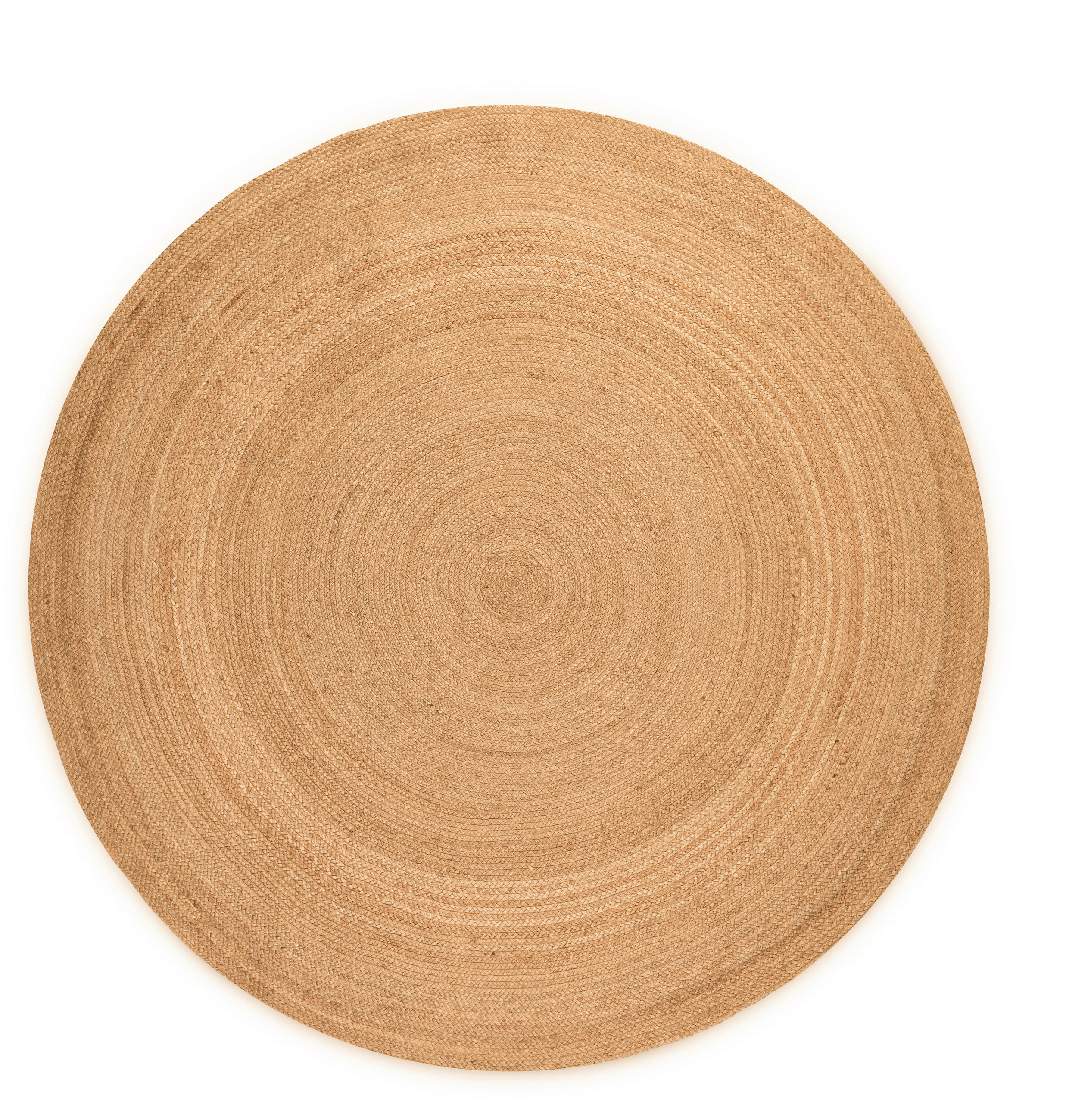 JUTETEPPICH 140 cm Jute Braided Honig, Hellbraun  - Hellbraun/Honig, Design, Textil (140cm)