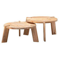 DOHÁNYZÓASZTAL SZETT fa 53/32/53 cm   - világosbarna, Modern, fa (53/32/53cm) - MID.YOU