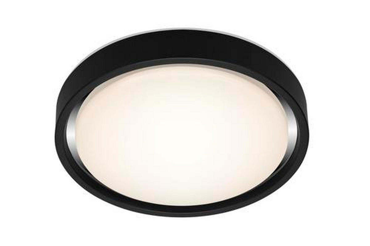 LED-DECKENLEUCHTE  36/7,5 cm    - Schwarz, Basics, Kunststoff/Metall (36/7,5cm) - Novel
