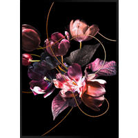 LEINWANDBILD Frauen 50/70 cm  - Violett/Schwarz, Trend, Papier/Holzwerkstoff (50/70cm) - Monee