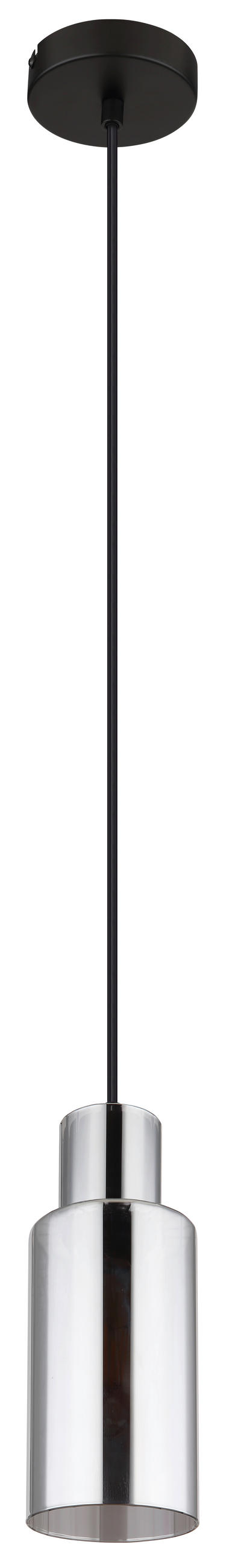 HÄNGELEUCHTE 10/120 cm    - Schwarz, Basics, Glas/Metall (10/120cm) - Globo