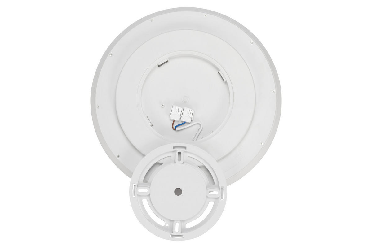 LED-DECKENLEUCHTE 30/3,5 cm   - Weiß, Basics, Kunststoff (30/3,5cm) - Novel