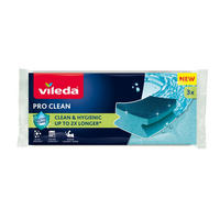 VILEDA PRO CLEAN, 3-PACK - blå/gul, Basics, plast - Best Price