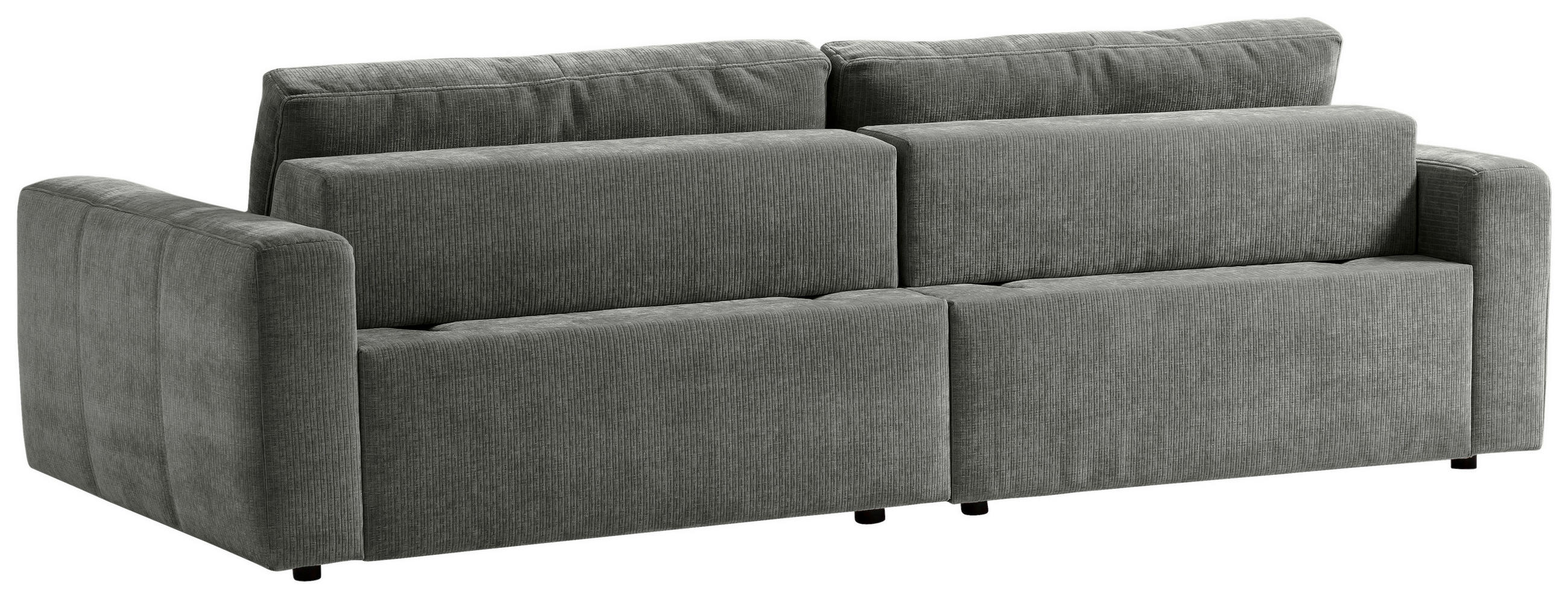 Thumbnail - Trendmanufaktur Bigsofa BE Comfy, Grau, Textil, 4-Sitzer, Füllung: Polyetherschaumkern, Silikon,Schaumstoff, Silikon, 26...