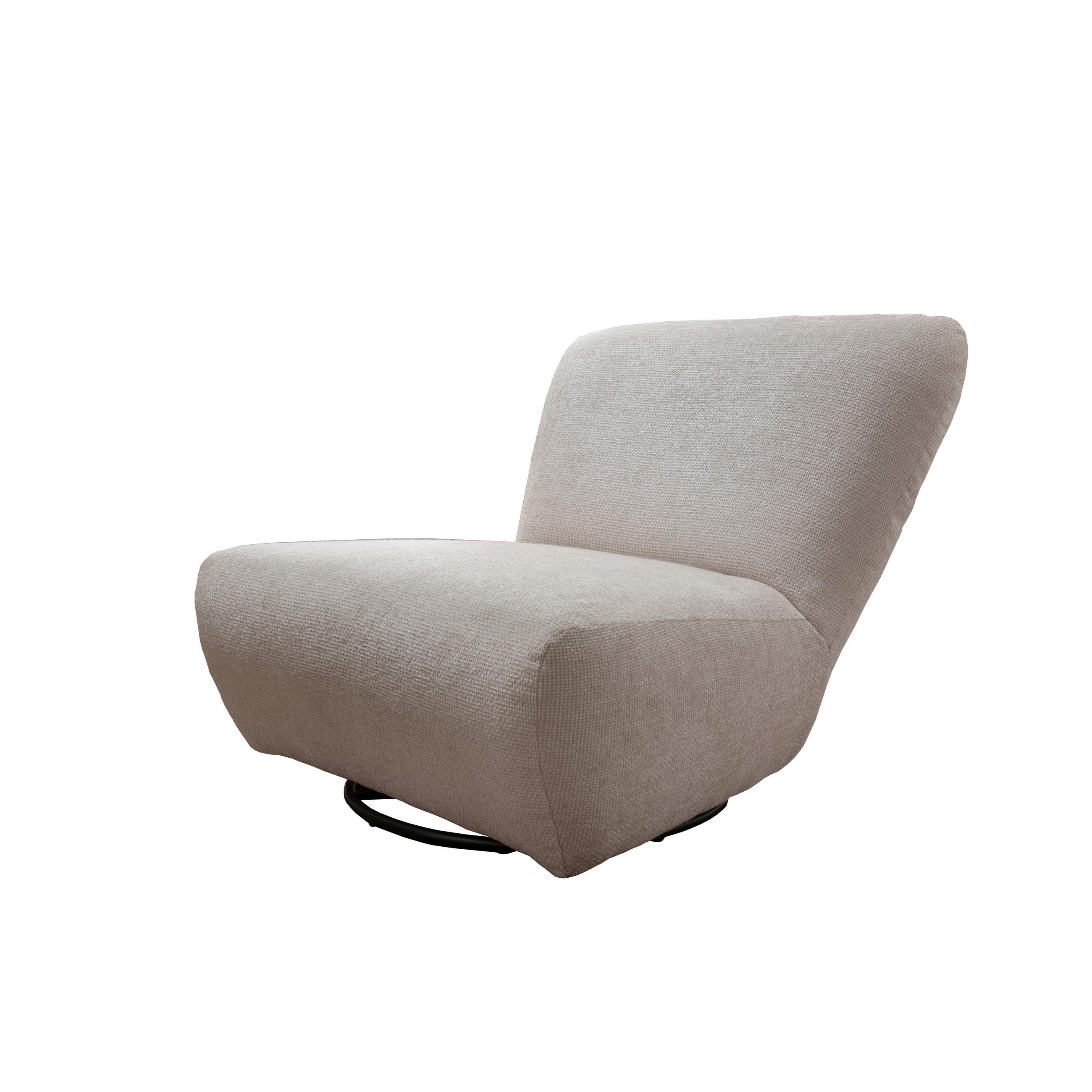 XXL-SESSEL in Mikrofaser Weiss - Weiss/Schwarz, Trend, Textil/Metall (95/77/94cm) - Livetastic