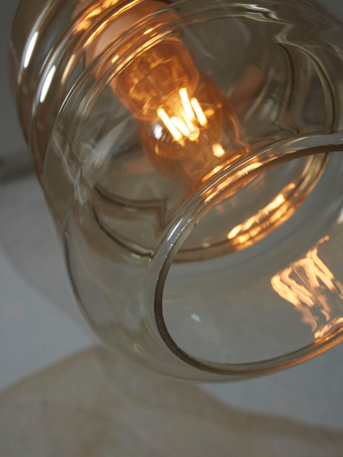HÄNGELEUCHTE 15/30 cm   - Bernsteinfarben, Trend, Glas (15/30cm) - It's about Romi