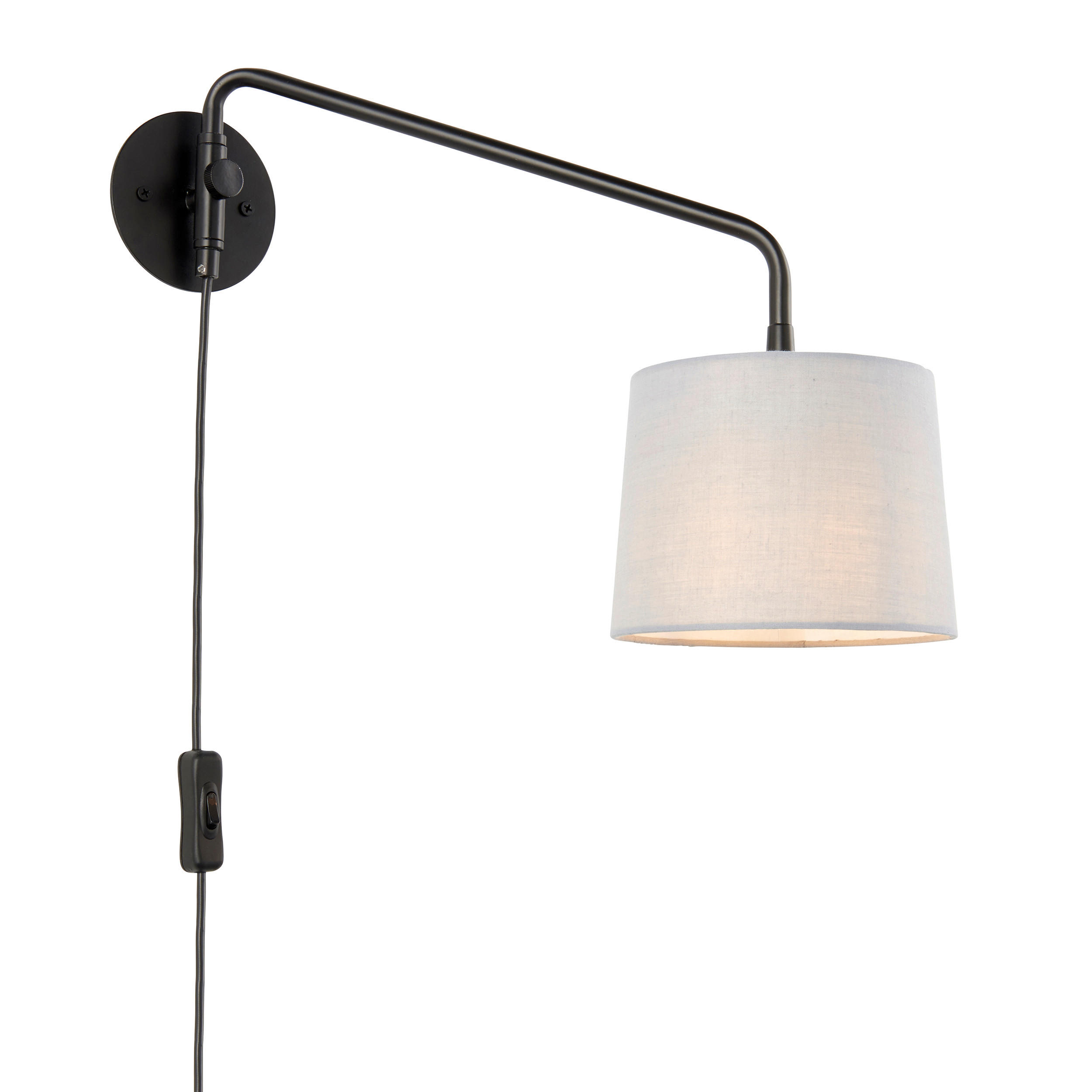 WANDLEUCHTE Endon Carlson 16.8/29/40.5 cm   - Bronzefarben, KONVENTIONELL, Textil (16.8/29/40.5cm) - ENDON