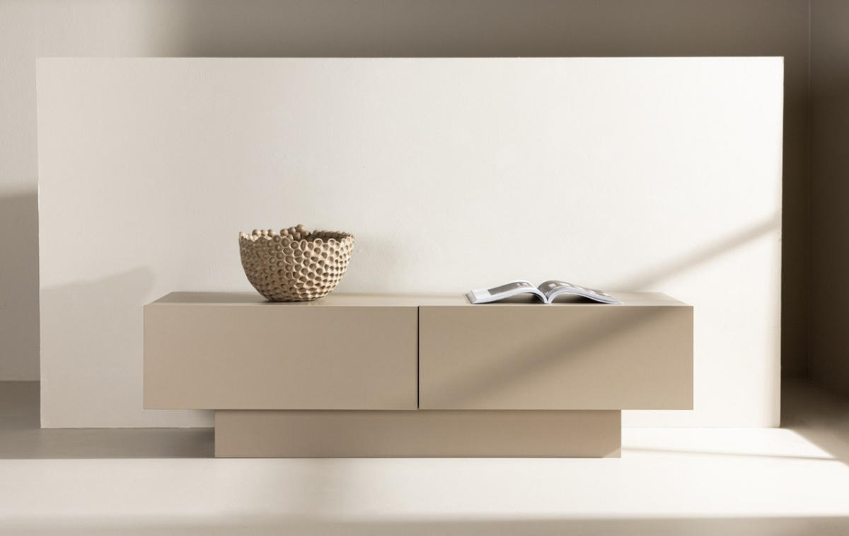 TV-BÄNK 160/45/47 cm  - beige, Design, trämaterial (160/45/47cm) - Best Price