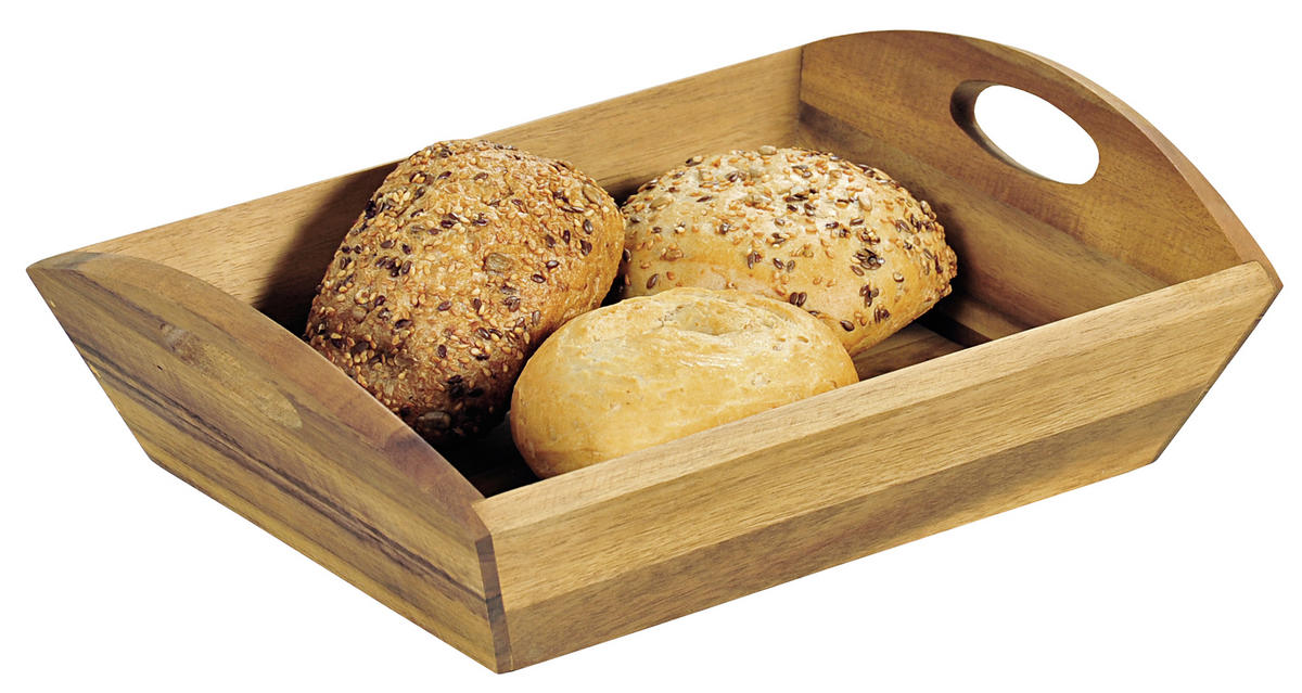 BROTKORB  31,5/23/9 cm  - Naturfarben/Akaziefarben, Lifestyle, Holz (31,5/23/9cm) - Homeware