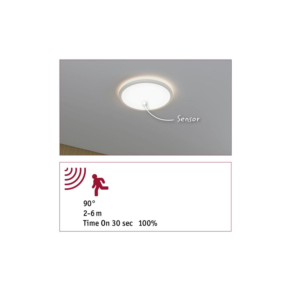 LED-DECKENLEUCHTE Atria Shine 29.3/3 cm   - Weiß, Basics, Kunststoff (29.3/3cm) - Paulmann