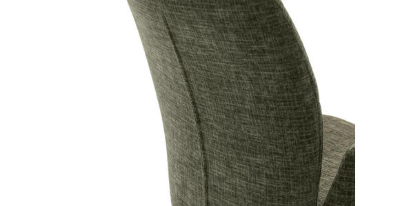 ARMLEHNSTUHL  , Stoffauswahl, Typenauswahl, Sitzfläche 360° drehbar, Gestellauswahl  , Flachgewebe  ,  - Schwarz/Olivgrün, Design, Textil/Metall (60/87/61cm) - Novel