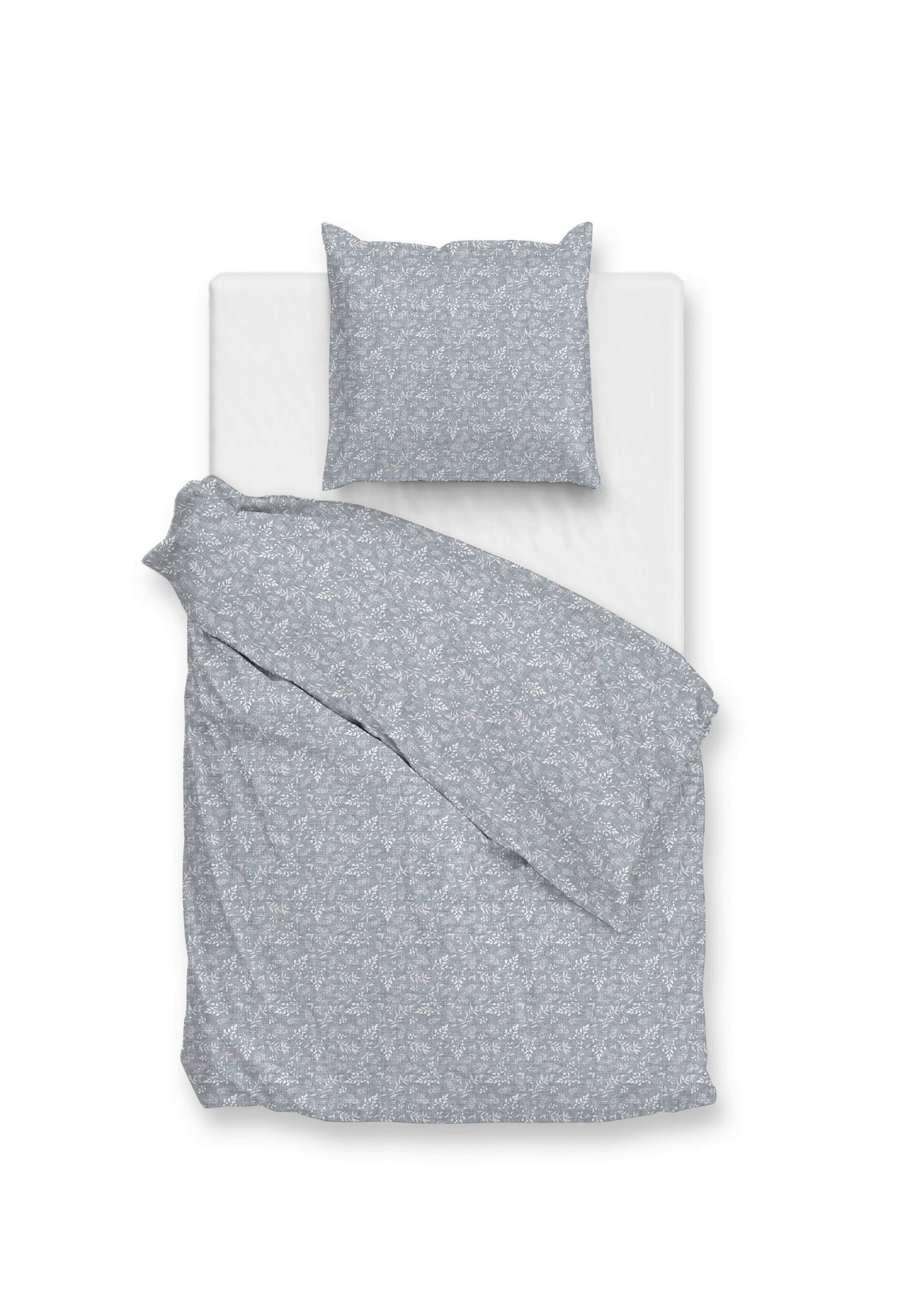 BETTWÄSCHE Petali-di-Lino Renforcé 155/220 cm  - Petrol, Basics, Textil (155/220cm)