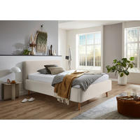 POLSTERBETT 140/200 cm  in Beige  - Eichefarben/Beige, Design, Holz/Textil (140/200cm) - Xora