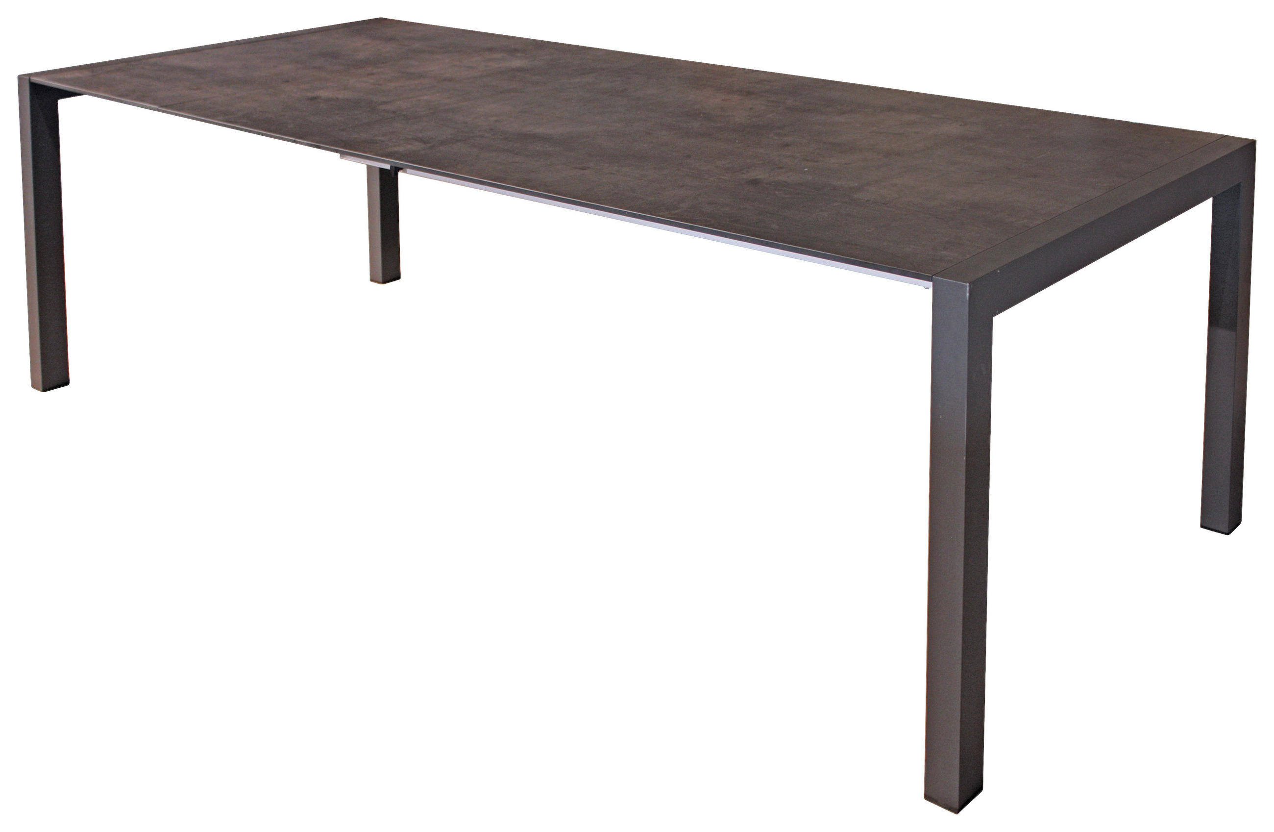 GARTENTISCH 158/90/74 cm Metall, Kunststoff  - Silberfarben/Grau, Basics, Kunststoff/Metall (158/90/74cm) - Gardenson