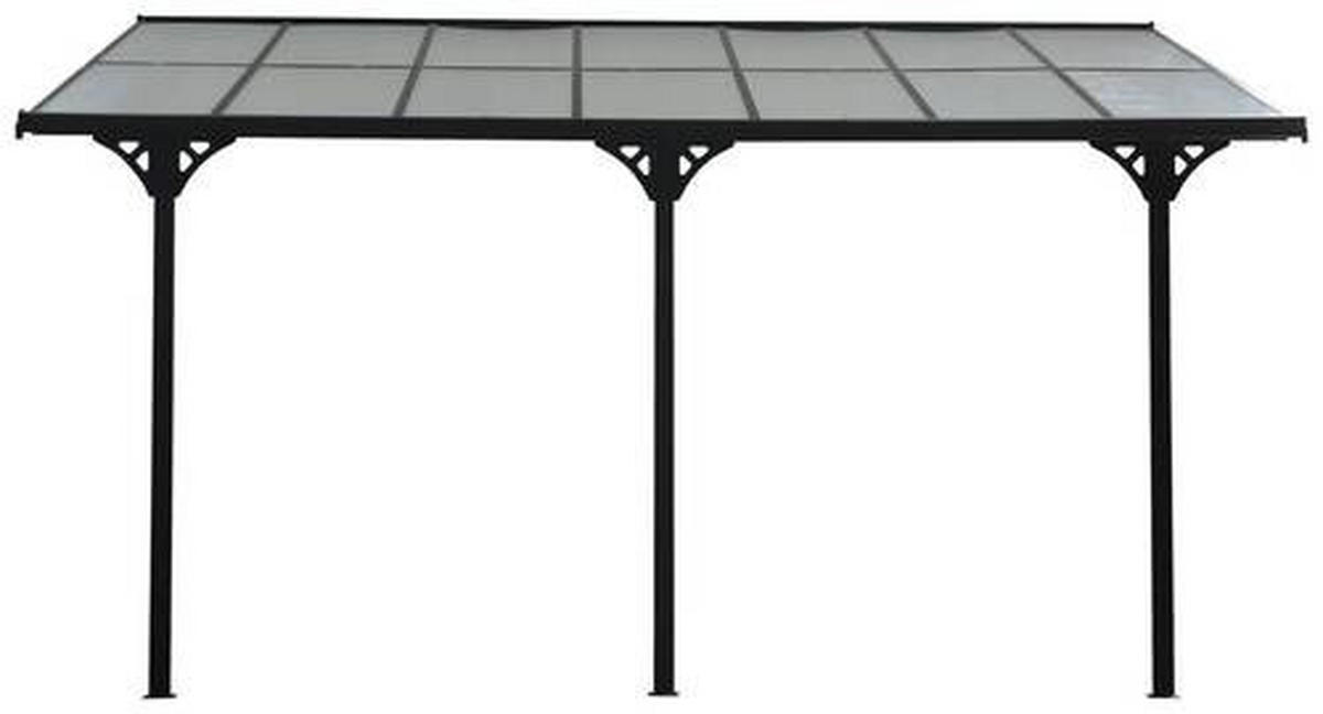 TERRASSENÜBERDACHUNG 435/225/300 cm   - Schwarz, Basics, Metall (435/225/300cm)
