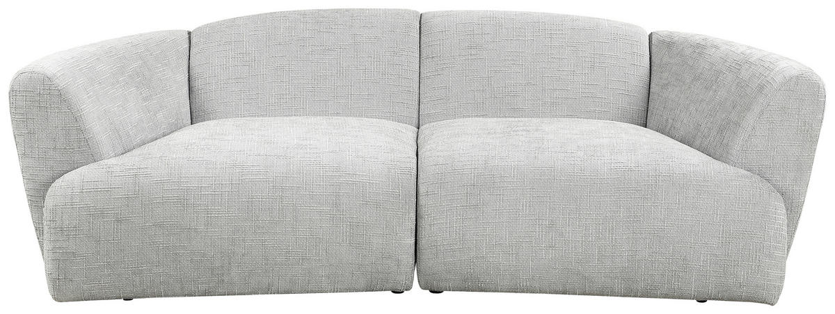 BIGSOFA Chenille Hellgrau  - Hellgrau, Design, Textil (240/79/118cm) - Carryhome