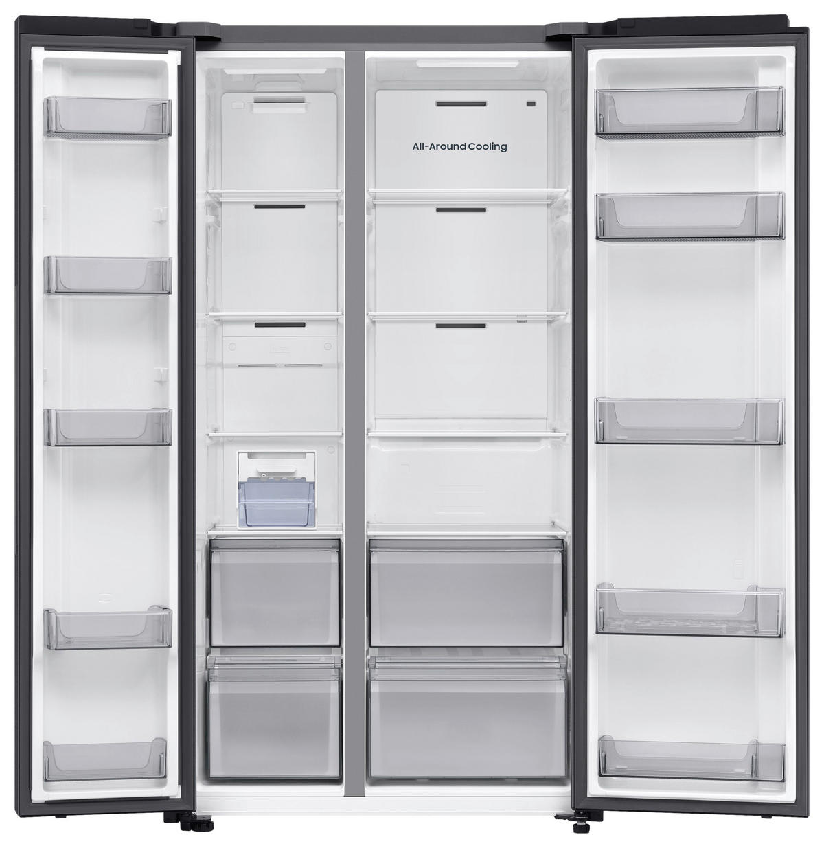 SIDE-BY-SIDE 91,2/178,0/72,6 cm RS70F65QEFEF  - Schwarz, Basics, Glas/Kunststoff (91,2/178,0/72,6cm) - Samsung