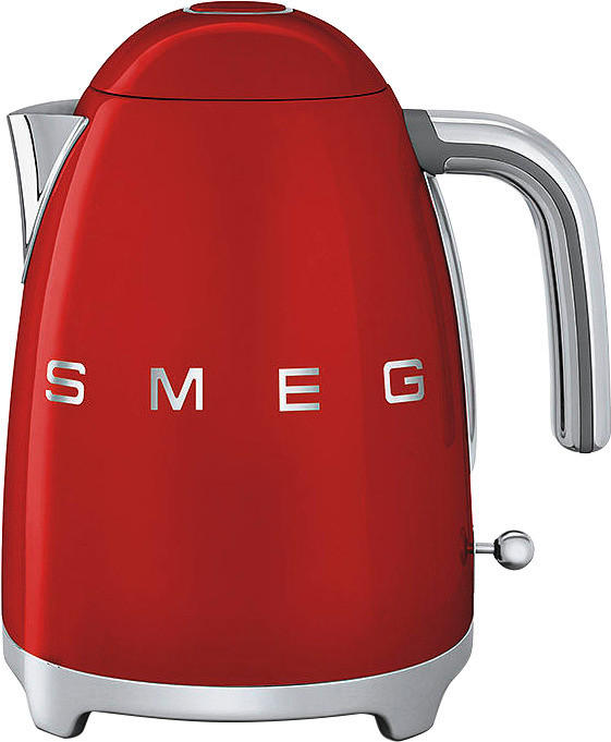 WASSERKOCHER 1,7 L  - Chromfarben/Rot, Basics, Kunststoff/Metall (22,3/24,8/17,1cm) - SMEG