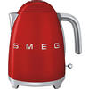 WASSERKOCHER 1,7 L  - Chromfarben/Rot, Basics, Kunststoff/Metall (22,3/24,8/17,1cm) - SMEG
