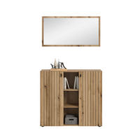 GARDEROBE 2-teilig  in 106/192/37 cm  - Eichefarben, Design, Holzwerkstoff (106/192/37cm) - MID.YOU