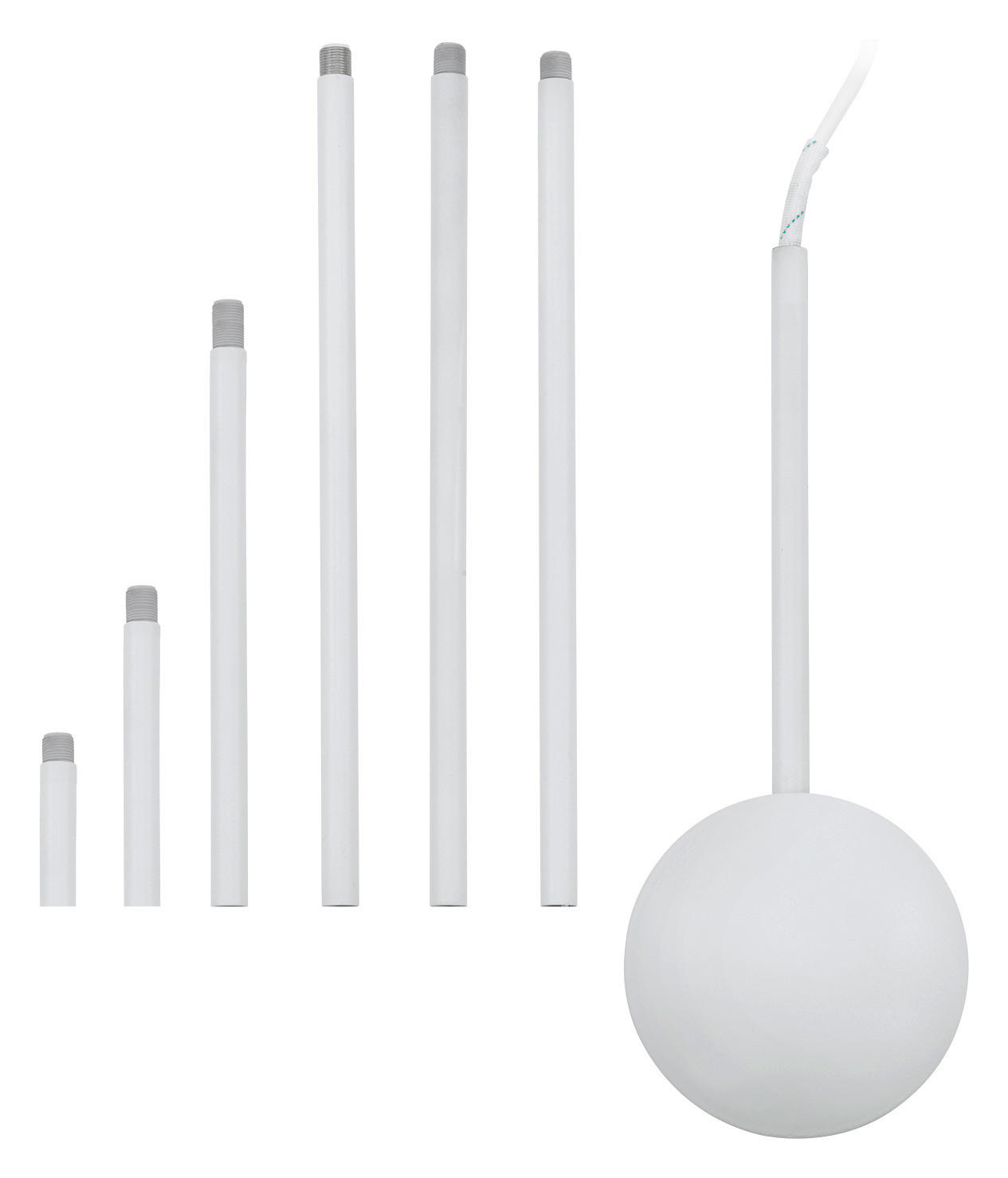 KABELKANALVERLÄNGERUNG - Weiß, Basics, Metall (12/157cm)