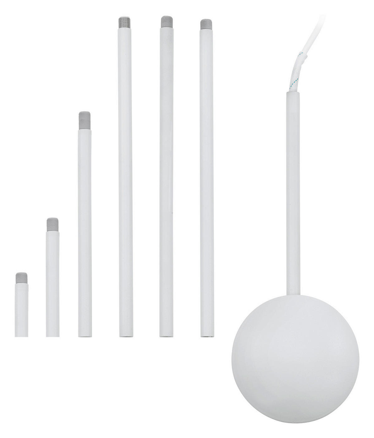 KABELKANALVERLÄNGERUNG - Weiß, Basics, Metall (12/157cm)