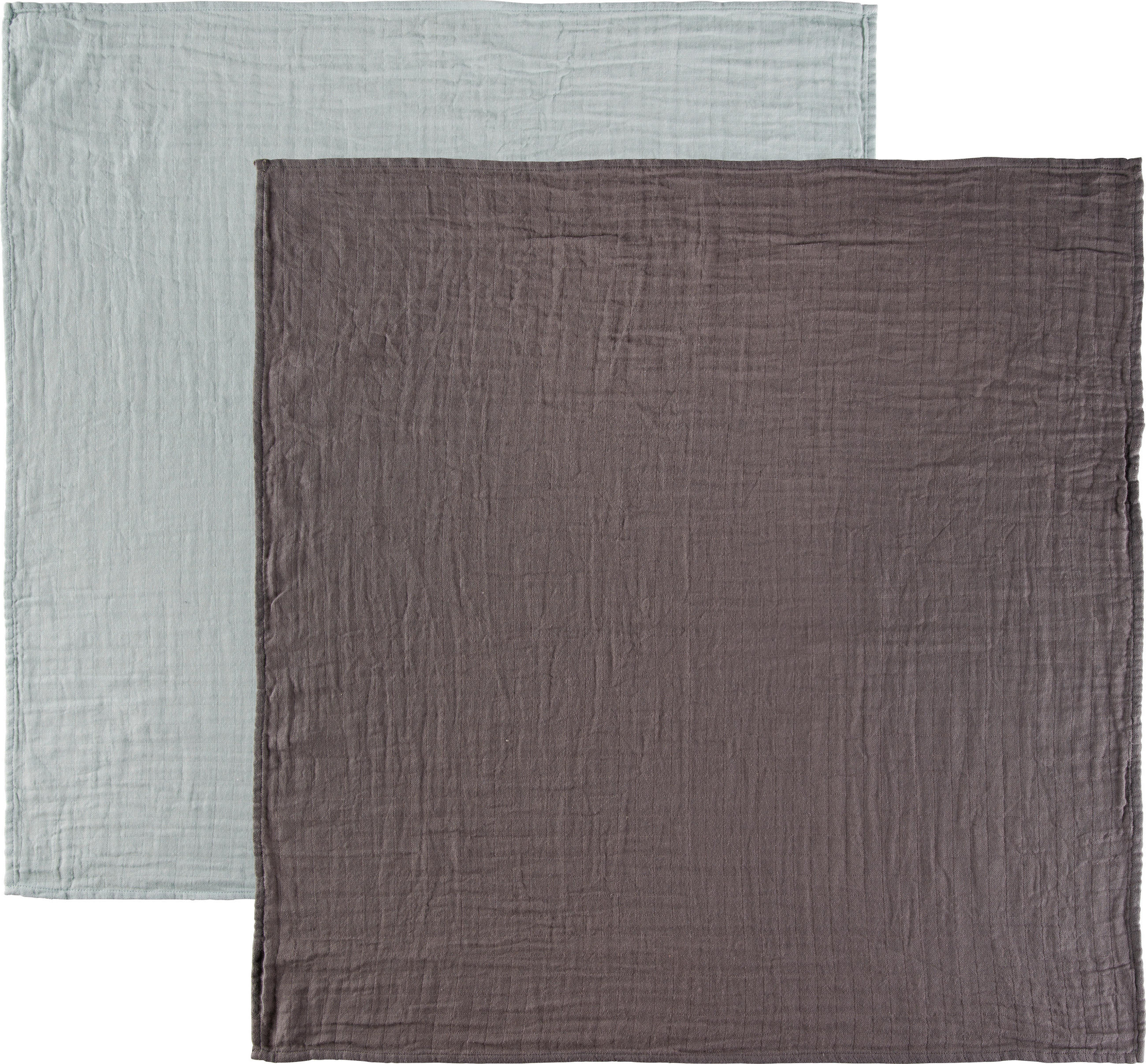 MULOVÉ PLENKY 2 ks - šedá/zelená, Trend, textil (85/85cm) - Patinio
