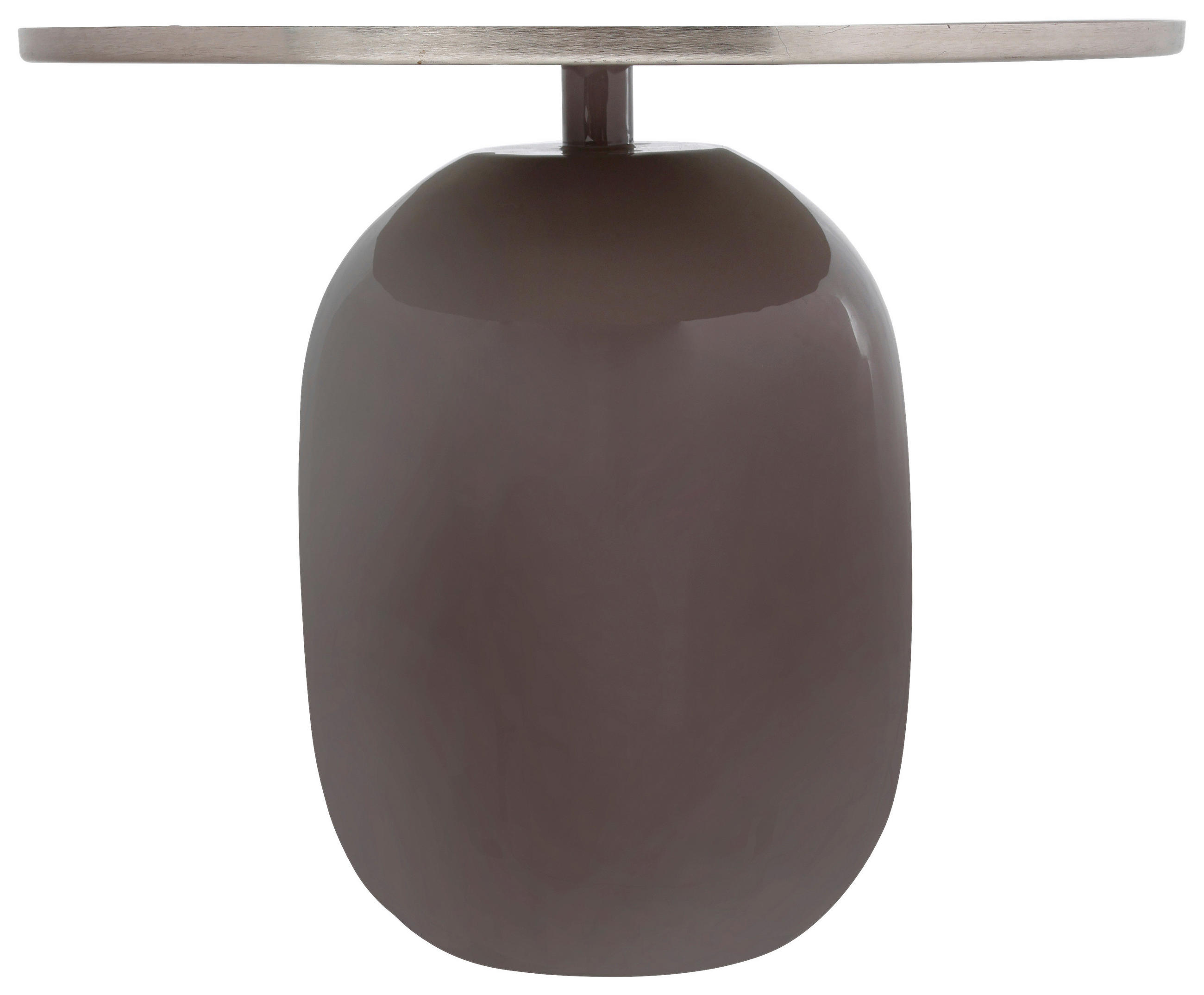 BEISTELLTISCH Metall  - Silberfarben/Grau, Design, Metall (51/40,5cm) - Kayoom